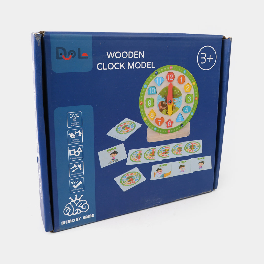 Montessori Wooden Clock Model – Educational Toy For Kids