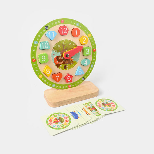 Montessori Wooden Clock Model – Educational Toy For Kids
