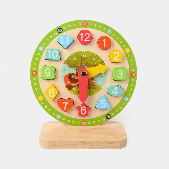Montessori Wooden Clock Model – Educational Toy For Kids