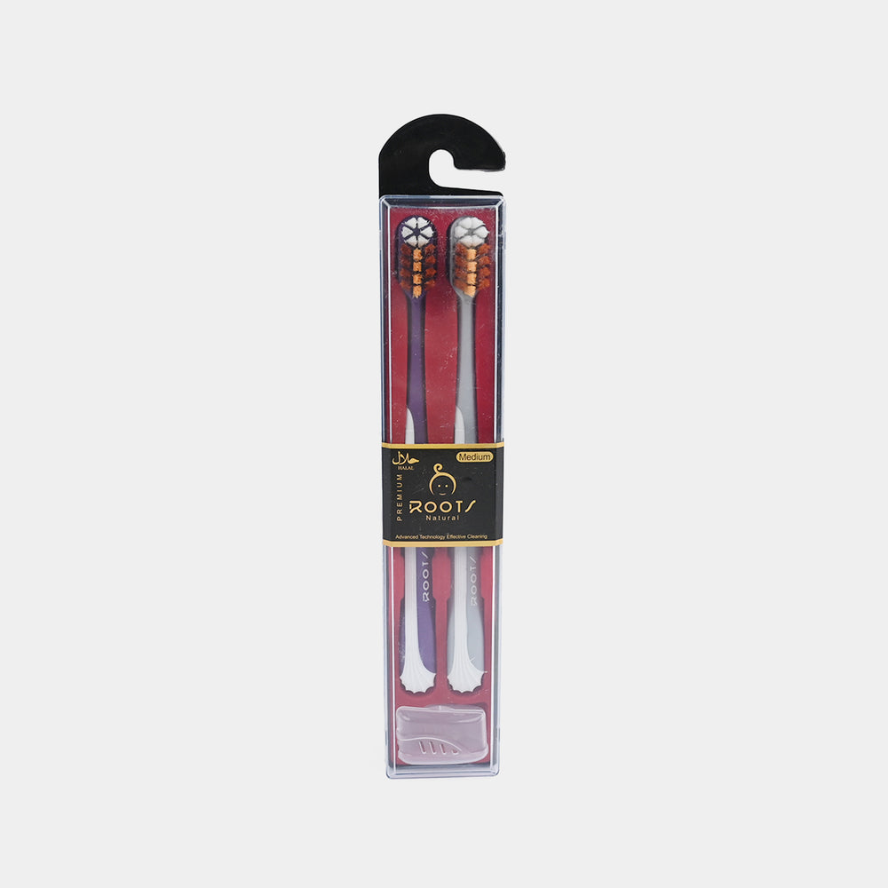 Twin Pack Pointed Filaments Toothbrush (EP005) - Multicolor