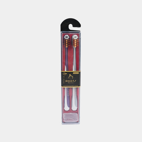 Twin Pack Pointed Filaments Toothbrush (EP005) - Multicolor