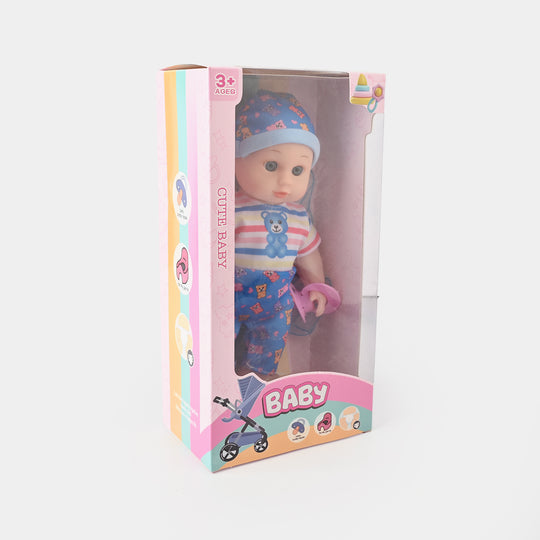 12 Inch Baby Doll With Pacifier