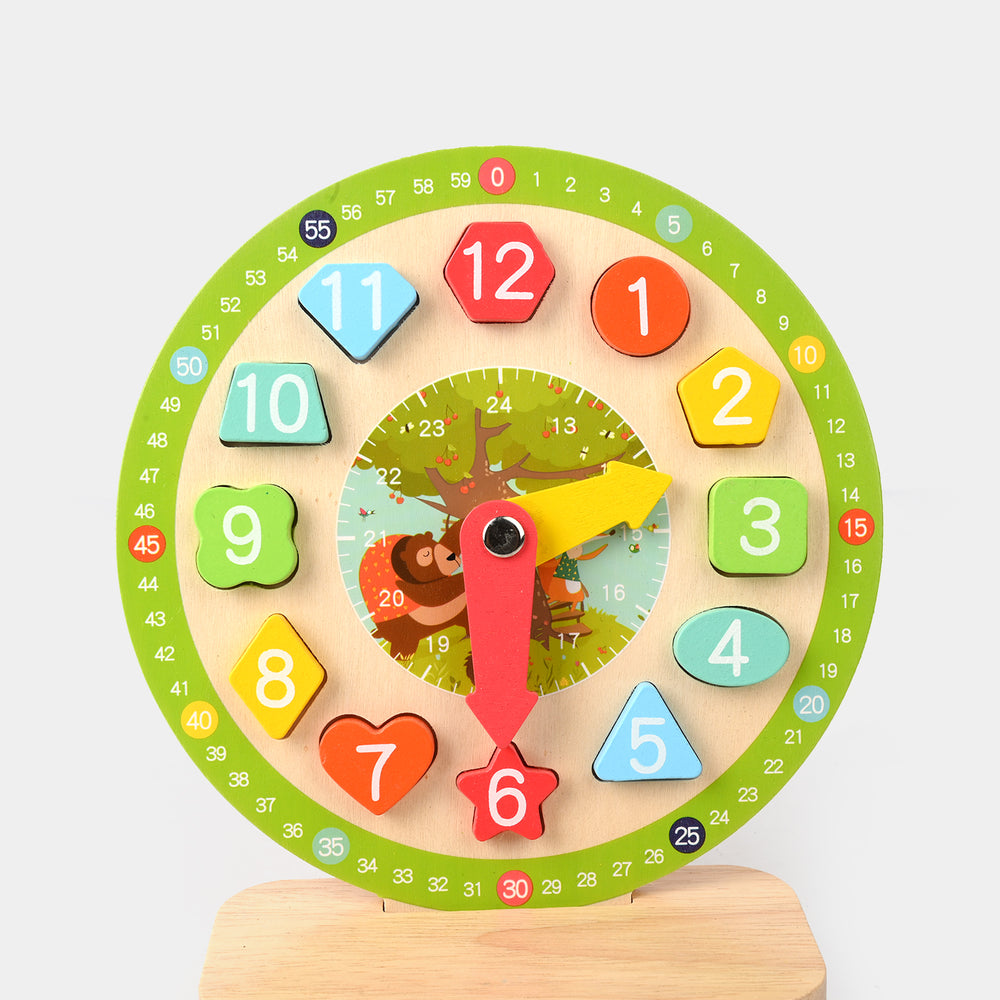 Montessori Wooden Clock Model – Educational Toy For Kids
