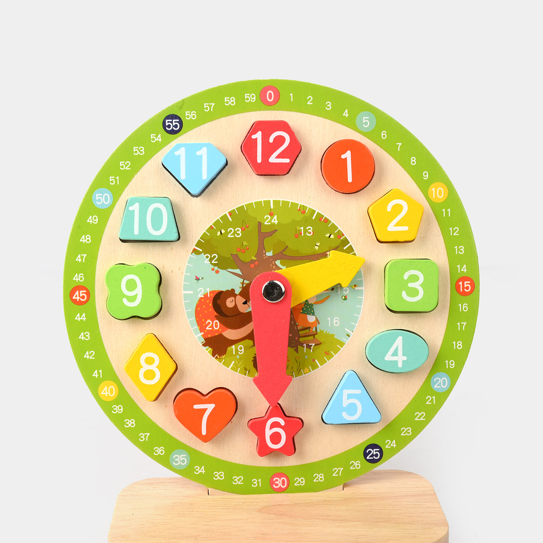 Montessori Wooden Clock Model – Educational Toy For Kids
