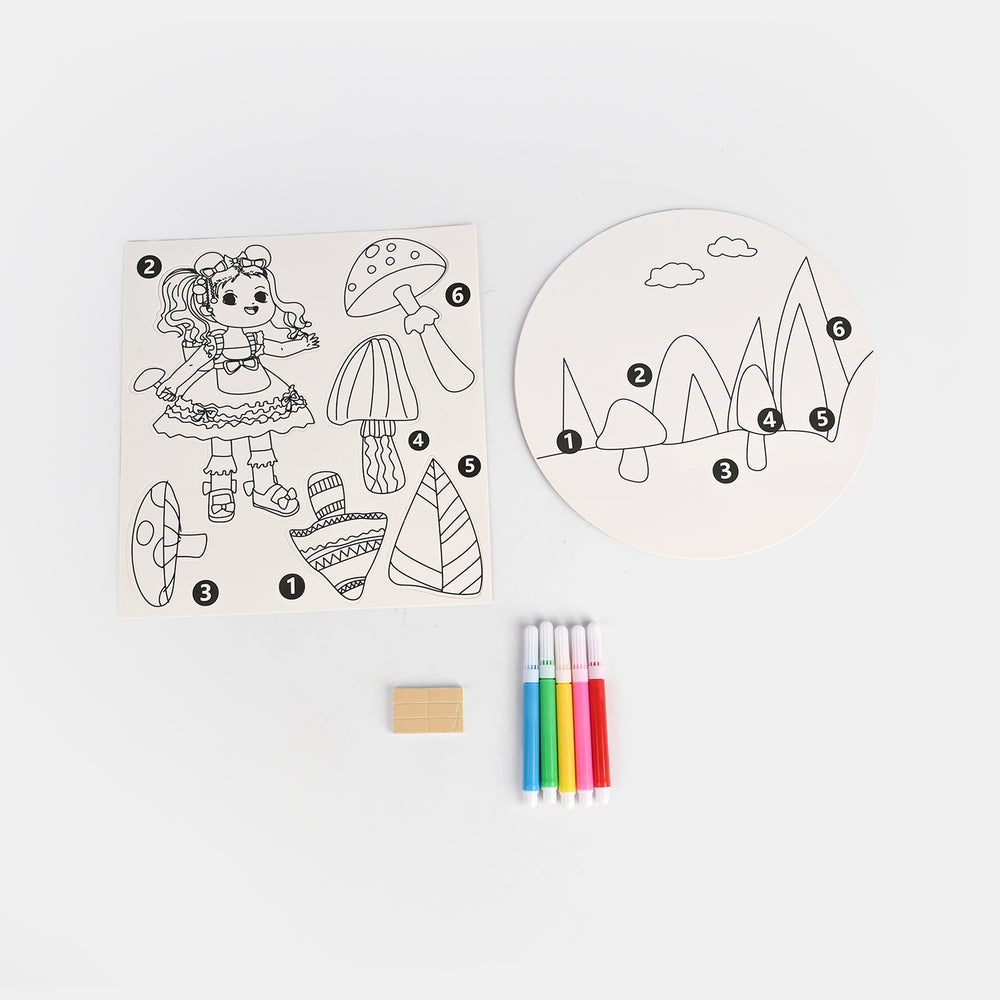 Creative Coloring Cards With Marker