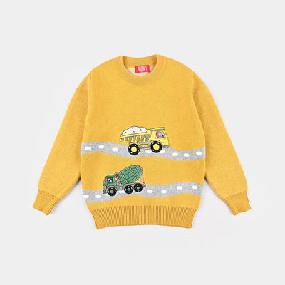 Boys Knitted Sweater- Yellow