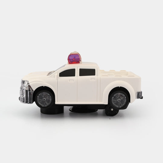 Stunt Rotary 2-Form Police Car with Light & Sound
