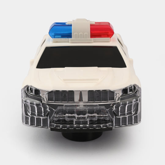 Stunt Rotary 2-Form Police Car with Light & Sound