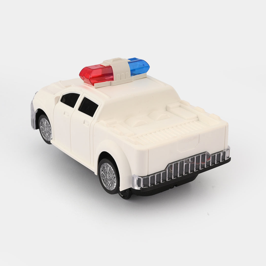 Stunt Rotary 2-Form Police Car with Light & Sound