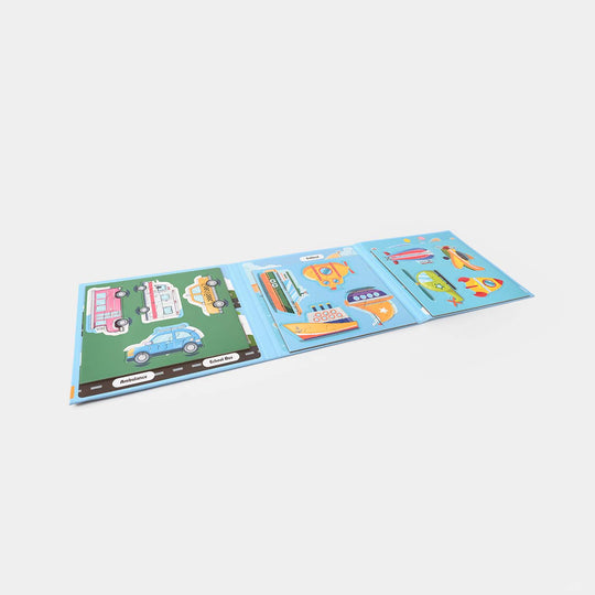 3D Magnetic Puzzle – Traffic Theme (3-in-1 Book)