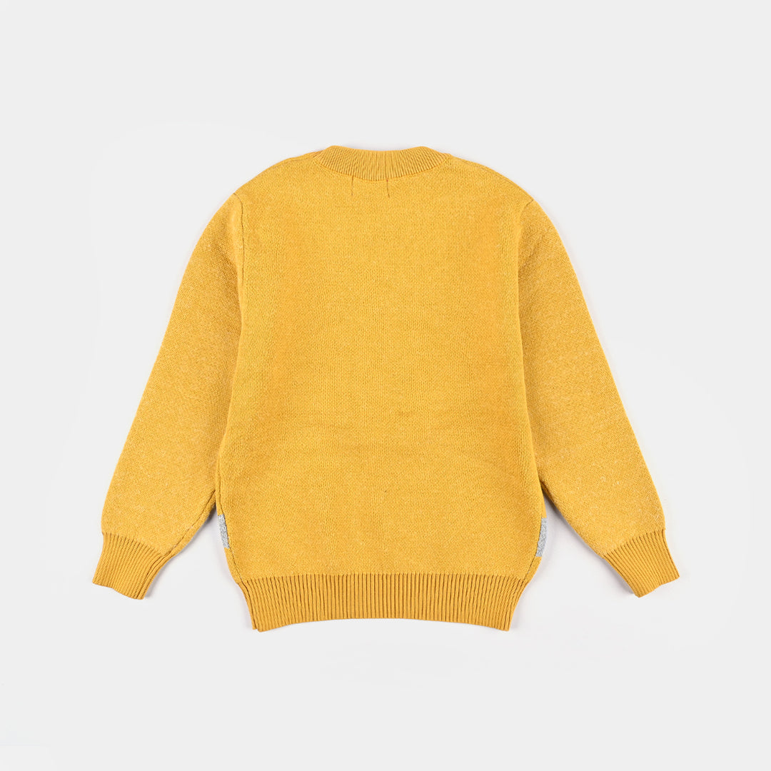 Boys Knitted Sweater- Yellow