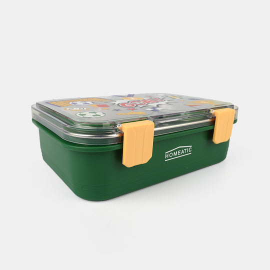 Stainless Steel Lunch Box for Kids | 750ml | Green