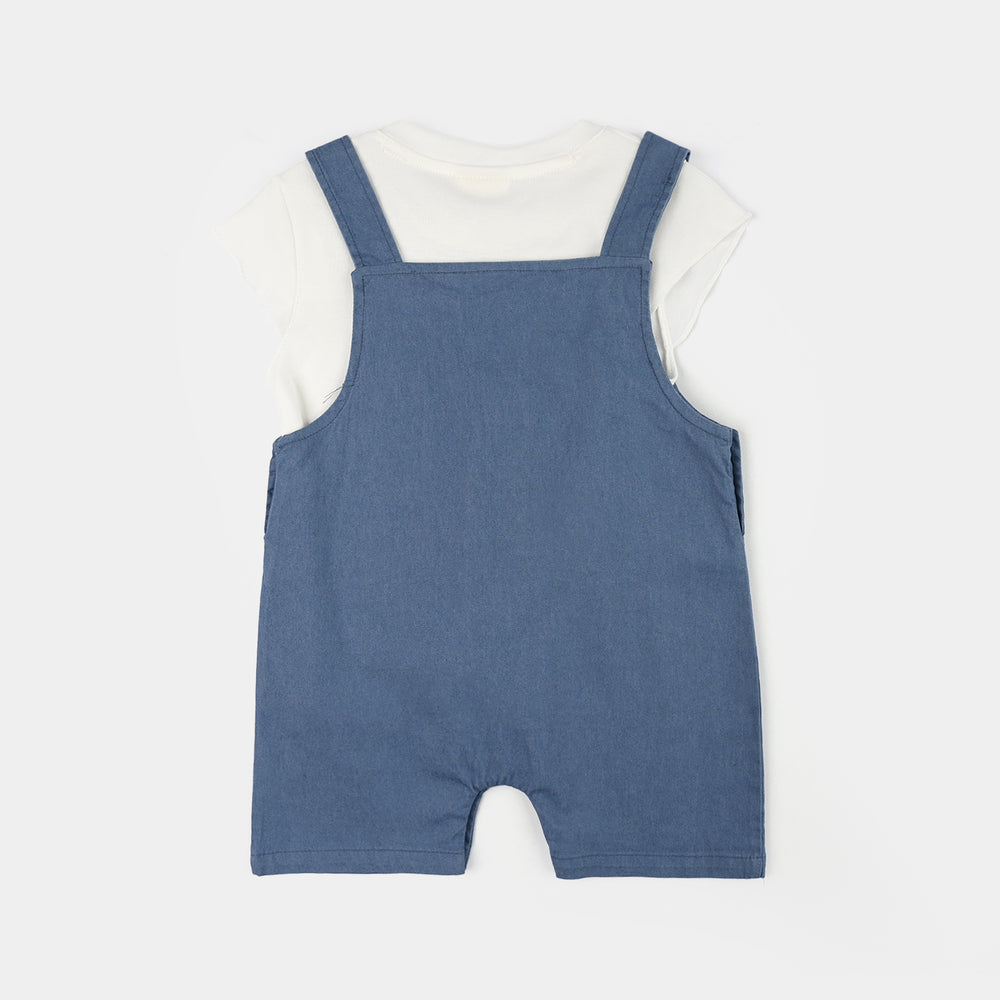 Infant Girls Jersey/Terry 2Pc Suit 287-096 E-C-BLUE