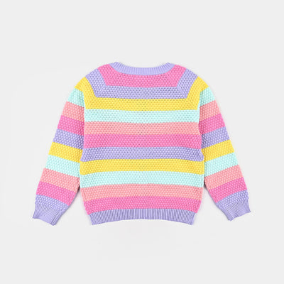 Girls Knitted Sweater - Multi