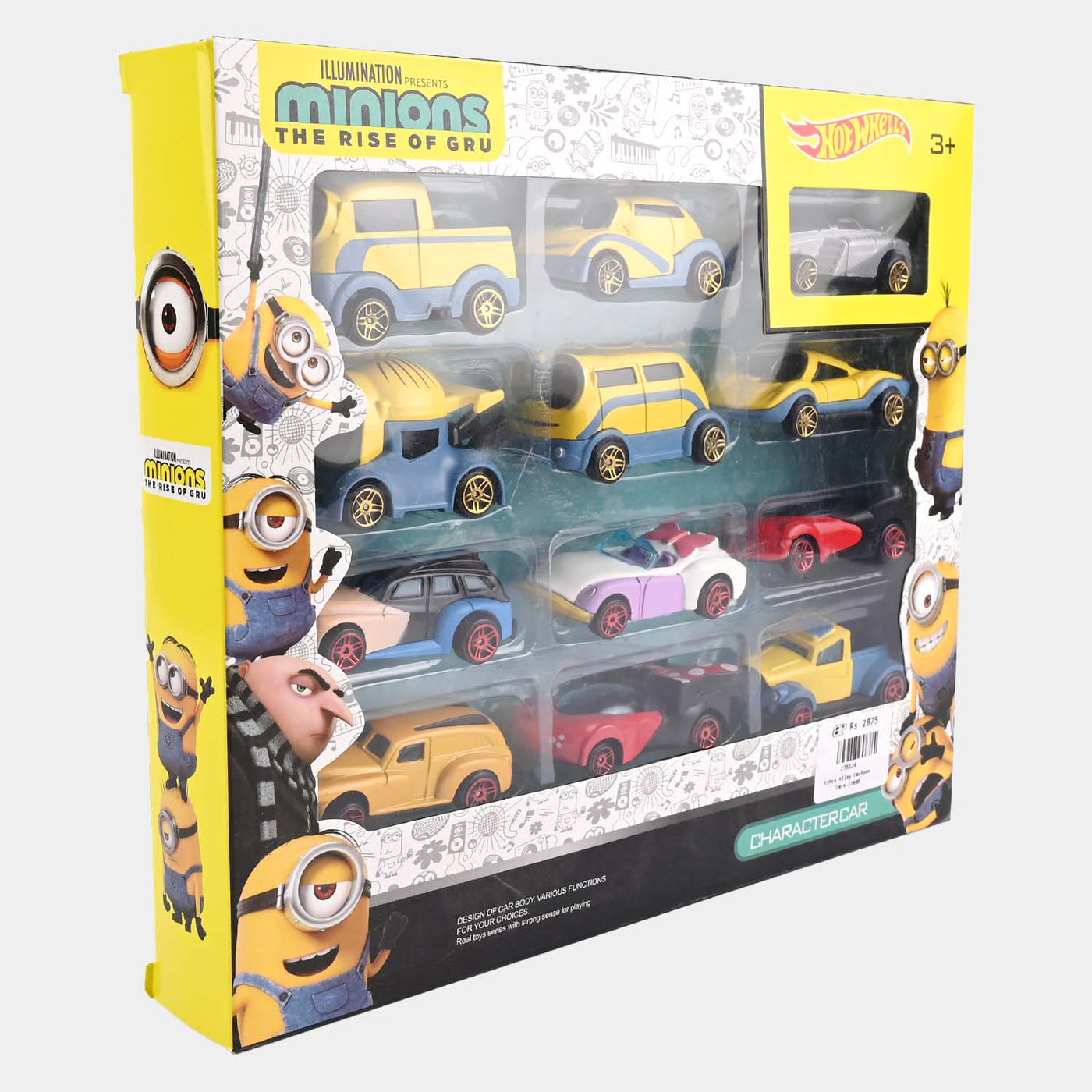 12Pcs Alloy Cartoon Cars