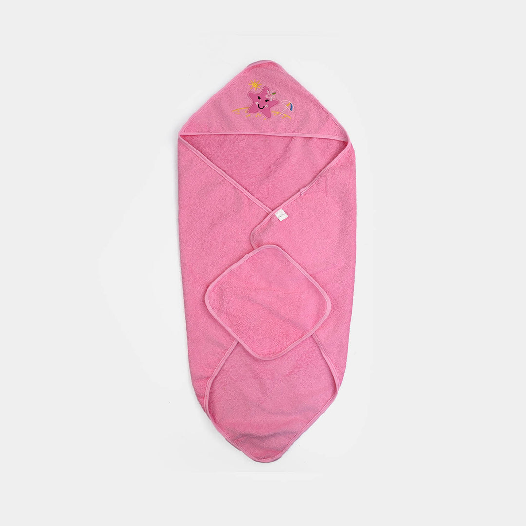 Hooded Baby Bath Towel With Face Washcloths | 0M+