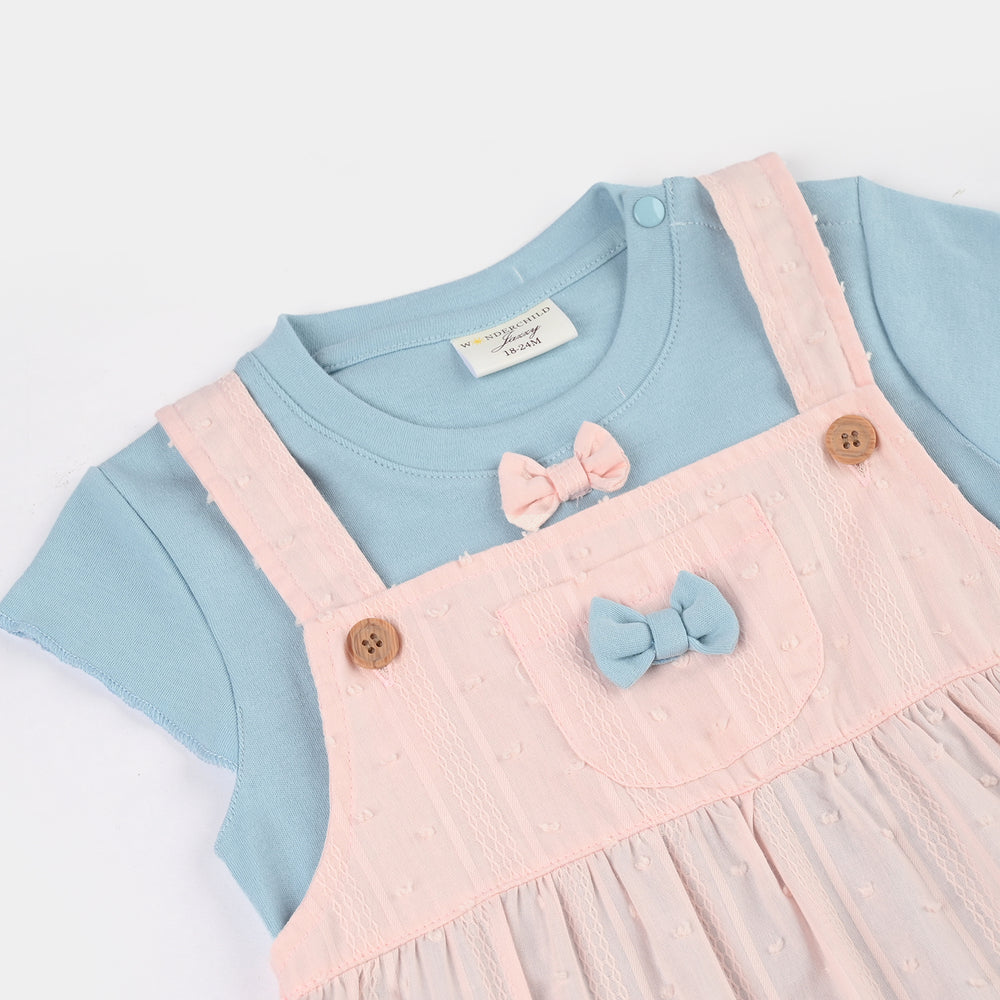 Infant Girls Jersey/Terry 2Pc Suit 287-116 E-C-PINK