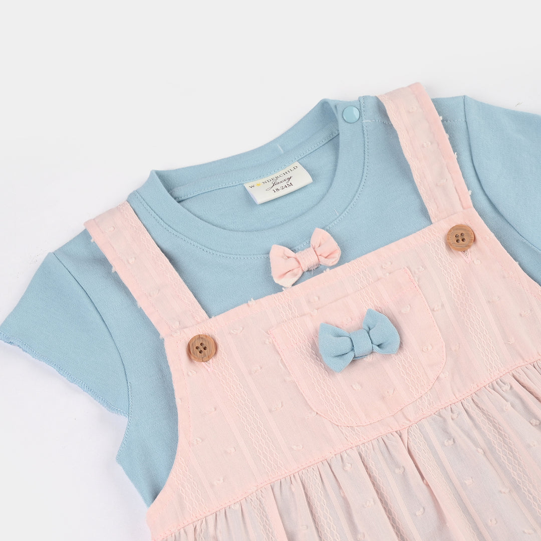 Infant Girls Jersey/Terry 2Pc Suit 287-116 E-C-PINK