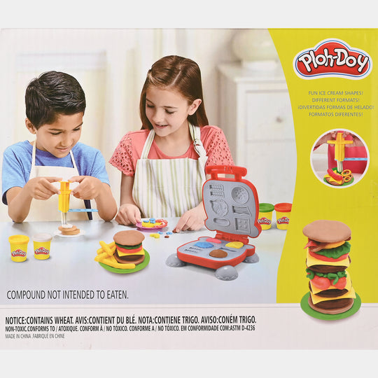 Play Dough With Hamburger Machine