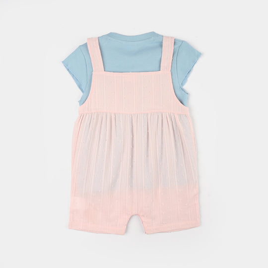 Infant Girls Jersey/Terry 2Pc Suit 287-116 E-C-PINK