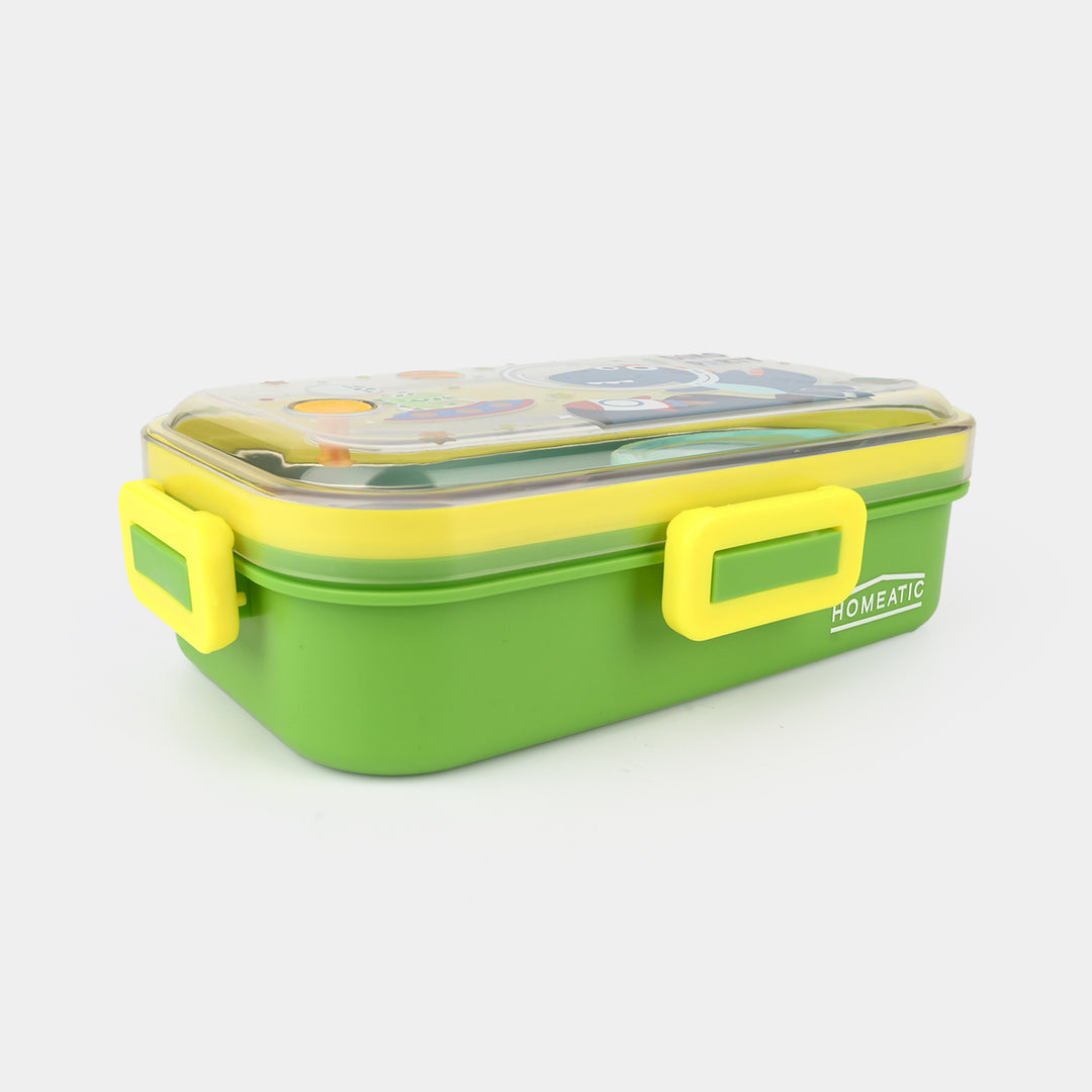 Stainless Steel Lunch Box Square 700+150ml Green