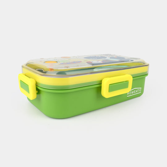 Stainless Steel Lunch Box Square 700+150ml Green