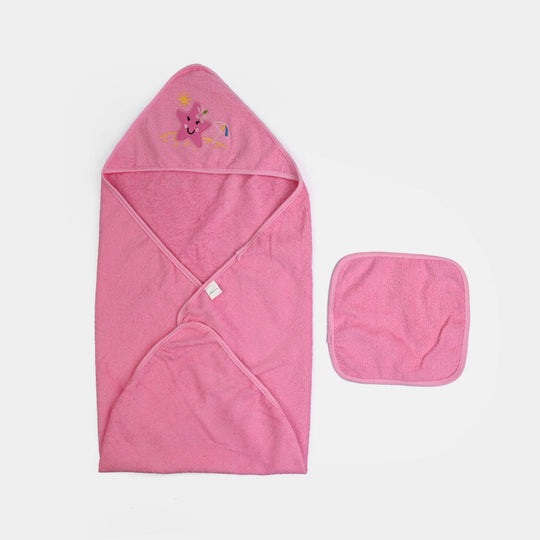 Hooded Baby Bath Towel With Face Washcloths | 0M+