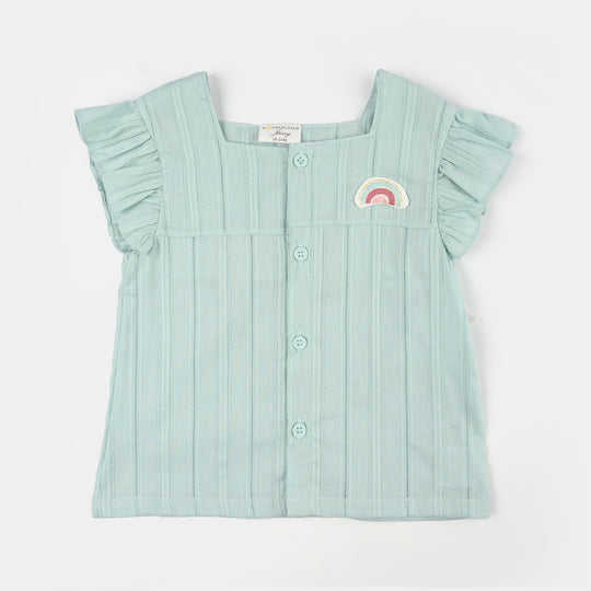 Infant Girls Jersey/Terry 2Pc Suit 287-091-GREEN