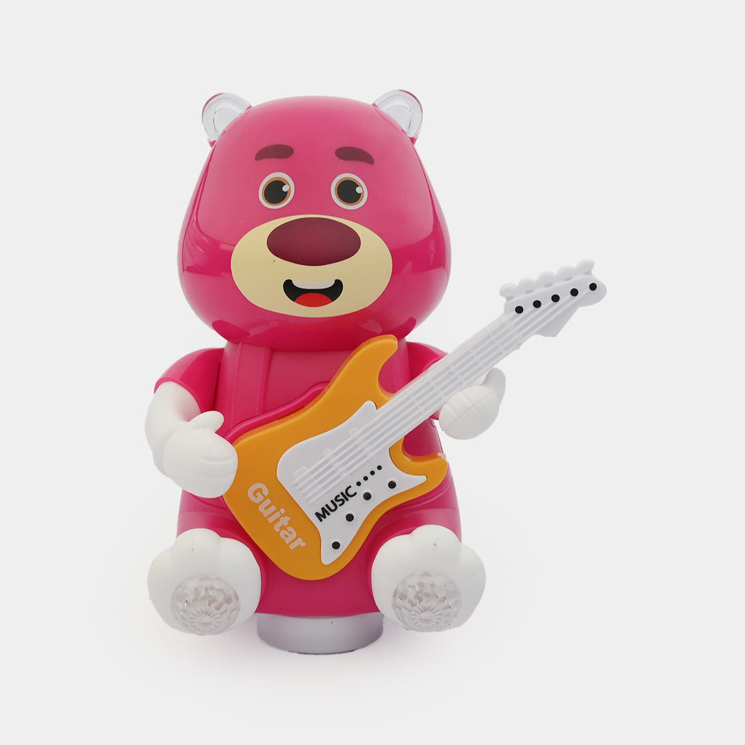 Bear With Guitar + Light & Music