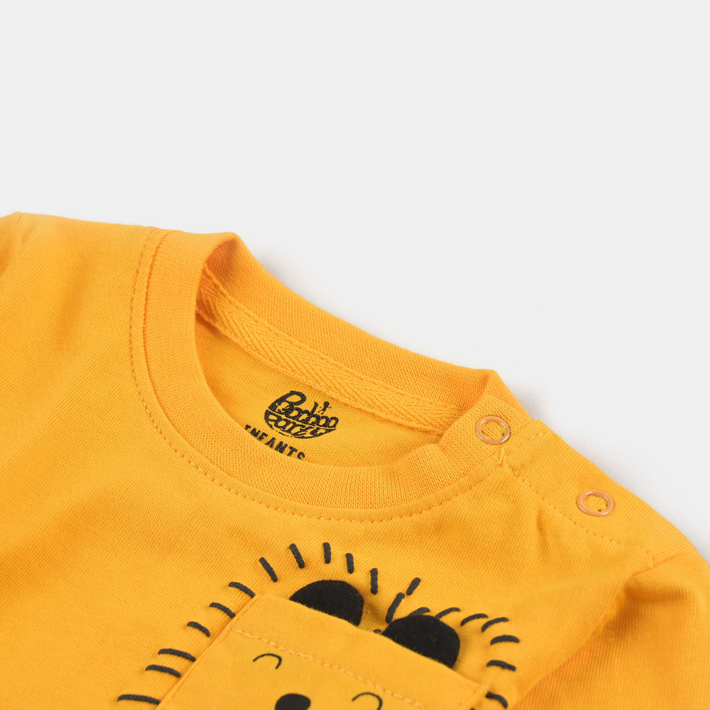 Infant Boys Cotton Jersey T-Shirt Ready To Have Fun-Citrus