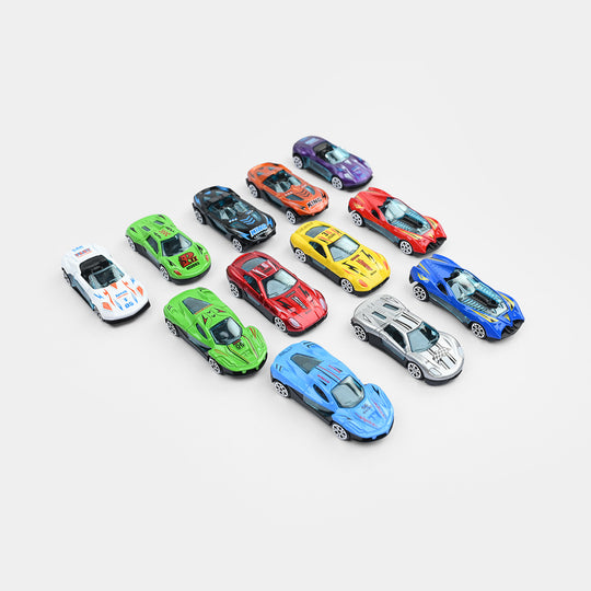 City Racing Speed Way Die-Cast Metal Car Set | 12Pcs