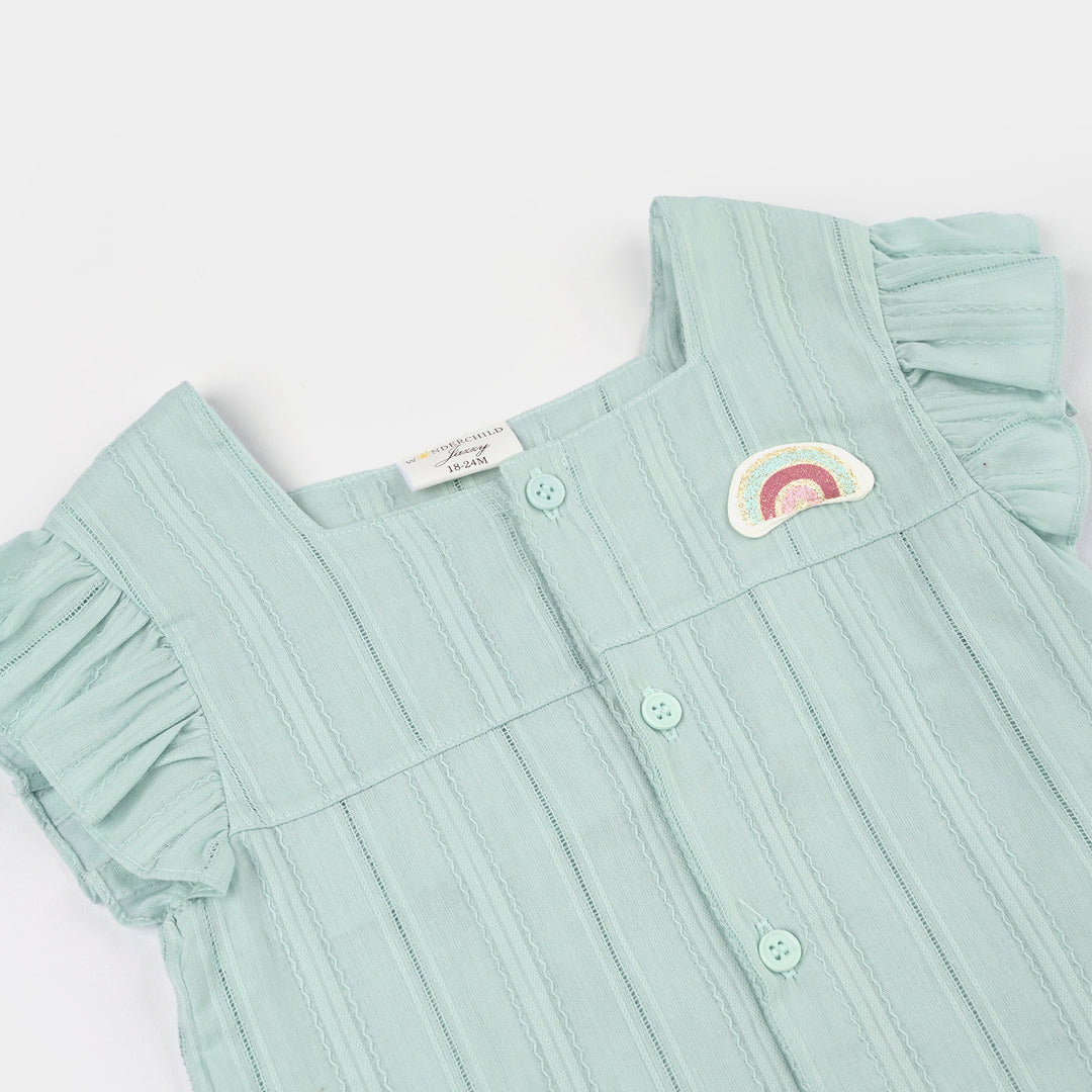 Infant Girls Jersey/Terry 2Pc Suit 287-091-GREEN