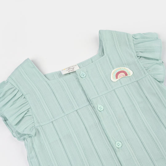 Infant Girls Jersey/Terry 2Pc Suit 287-091-GREEN