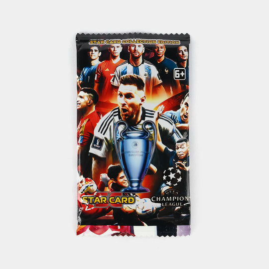 Football Star Player Playing Collectible Cards
