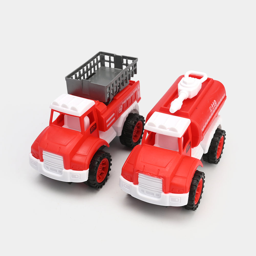 Free Wheel Fire 4Pcs Truck For Kids