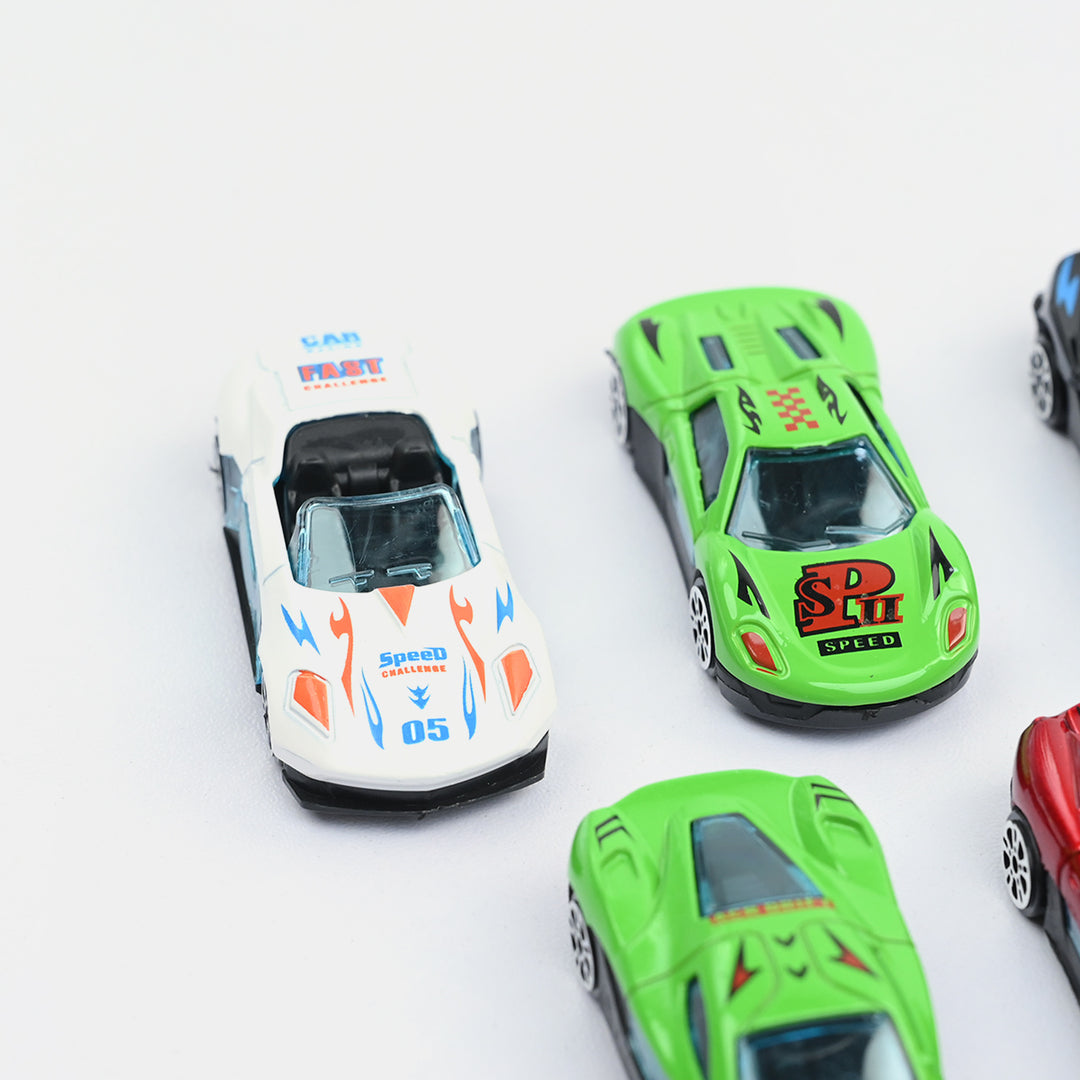City Racing Speed Way Die-Cast Metal Car Set | 12Pcs