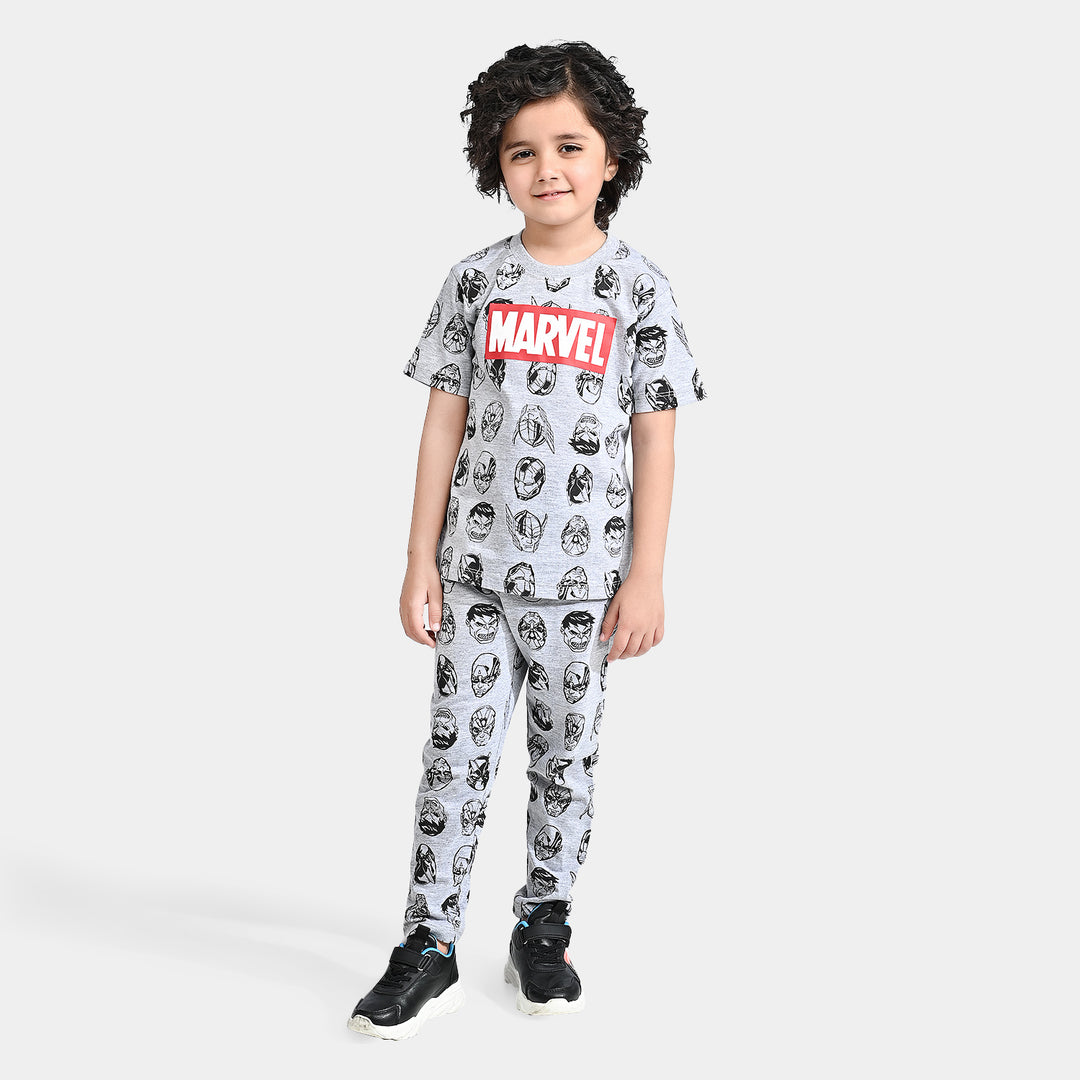 Boys Cotton Jersey NightWear Marvel-H.grey