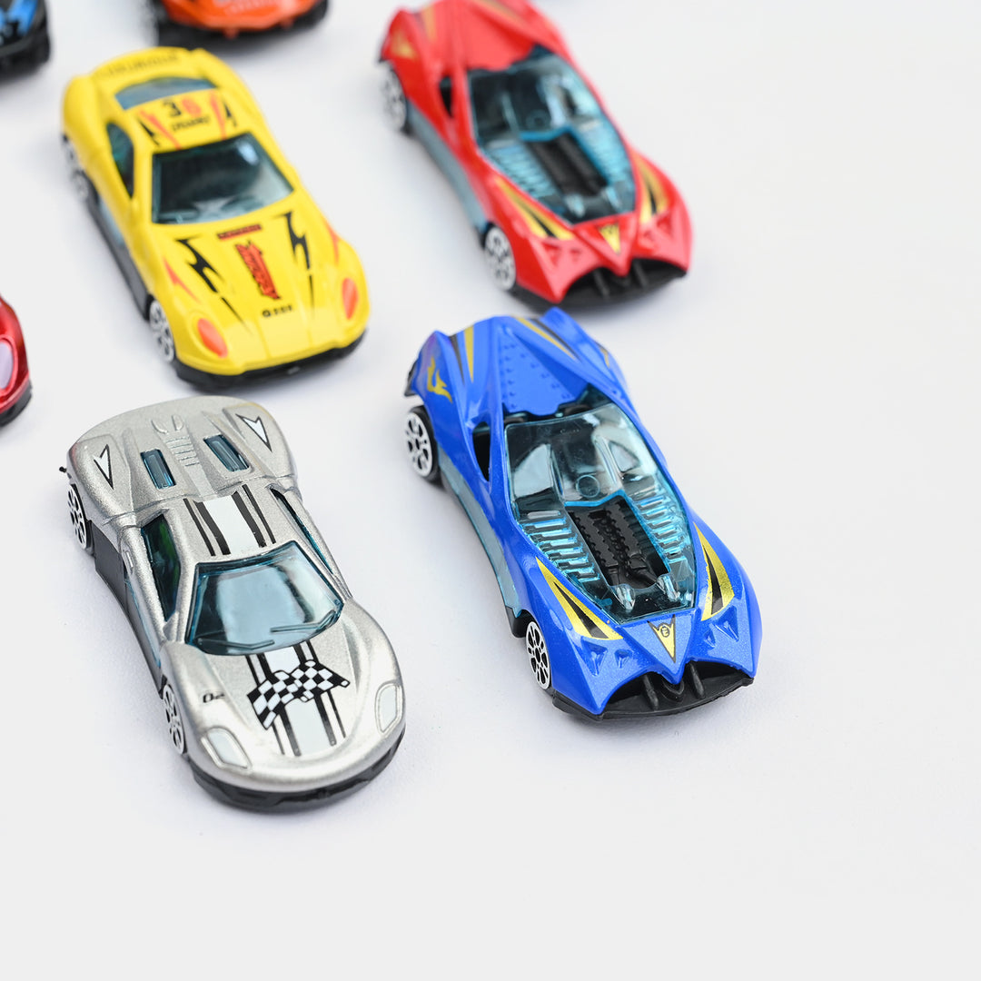 City Racing Speed Way Die-Cast Metal Car Set | 12Pcs