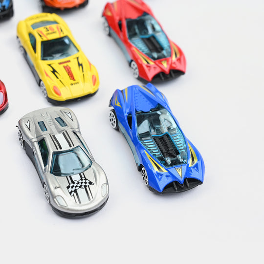 City Racing Speed Way Die-Cast Metal Car Set | 12Pcs