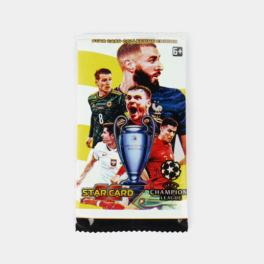 Football Star Player Playing Collectible Cards