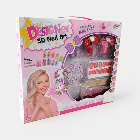 Nail Art Fashion Kit Play Set For Girls
