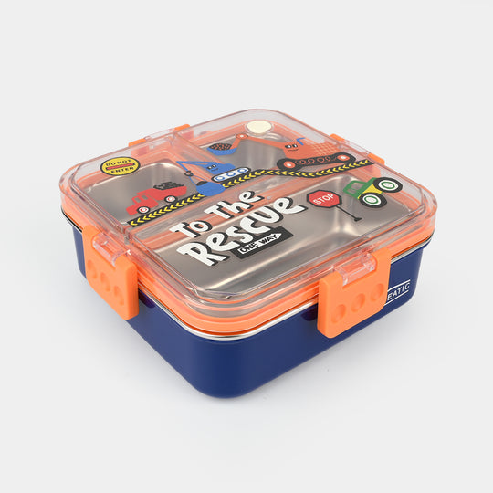 Stainless Steel Lunch Box Square 750ml Blue