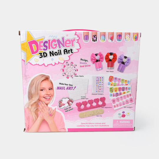 Nail Art Fashion Kit Play Set For Girls