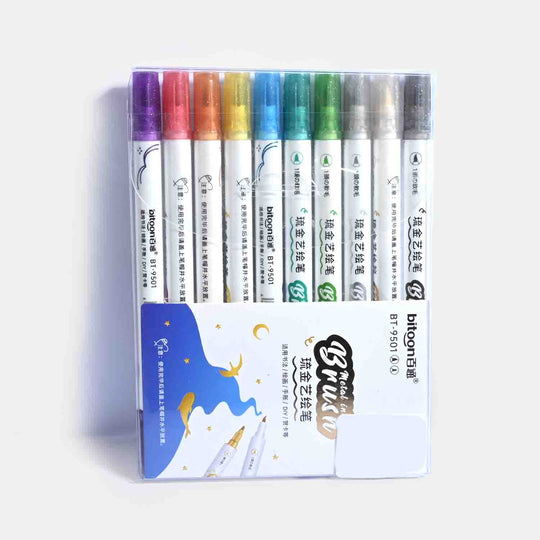 Metal Ink Twin Tip Pens For Writing & Creativity