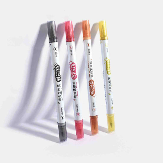 Metal Ink Twin Tip Pens For Writing & Creativity