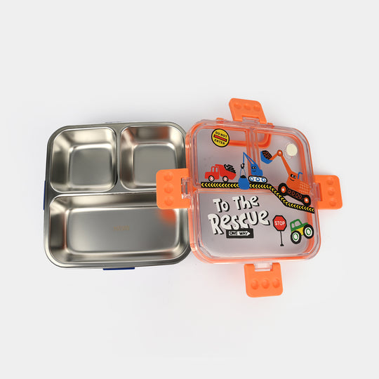 Stainless Steel Lunch Box Square 750ml Blue