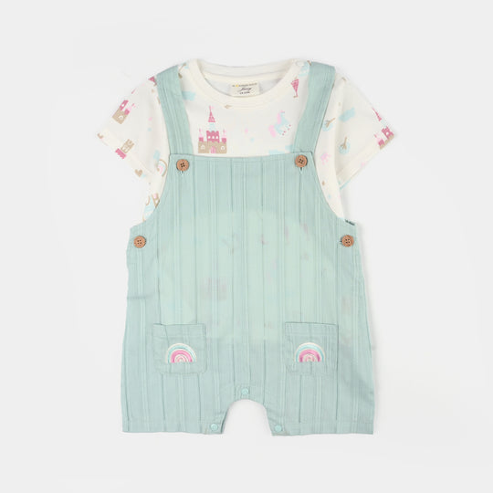 Infant Girls Jersey/Terry 2Pc Suit 287-095 E-C-WHITE