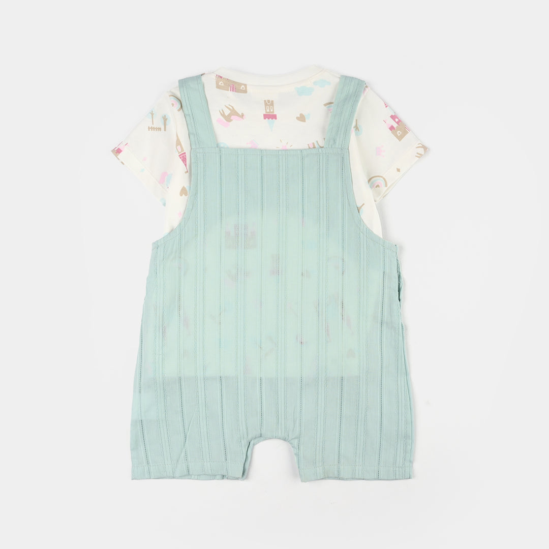 Infant Girls Jersey/Terry 2Pc Suit 287-095 E-C-WHITE