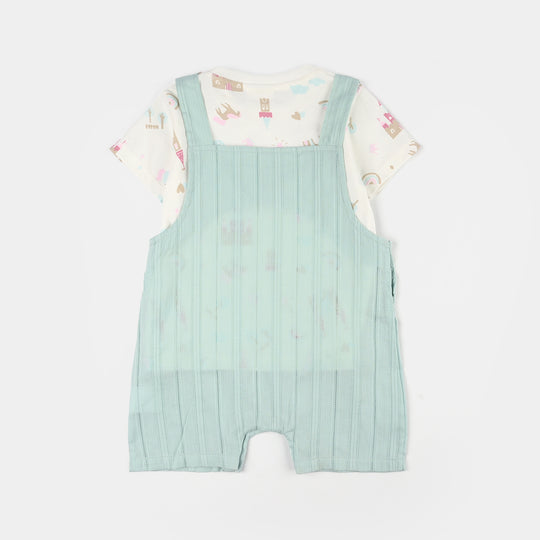 Infant Girls Jersey/Terry 2Pc Suit 287-095 E-C-WHITE