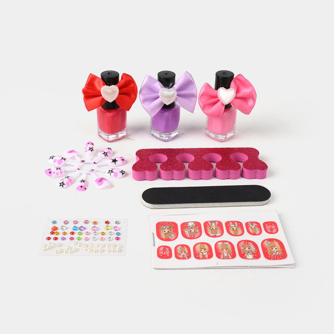 Nail Art Fashion Kit Play Set For Girls